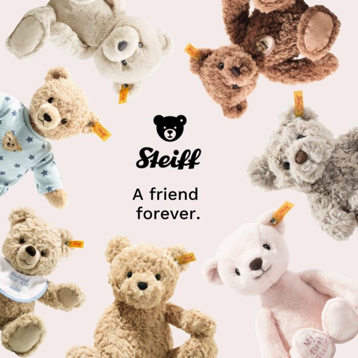 Steiff Kuscheltier Dinkie Esel, Süßes Stofftier mit Kunststoffaugen, Kinder, Jungen & Mädchen, Friends, Plüschtie – Bild 3
