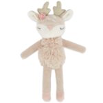 Bieco Kuscheltier Reh Ella mit Rassel | Baby Kuscheltier ab 0 Monate Stofftier Baby Plüschtierentier